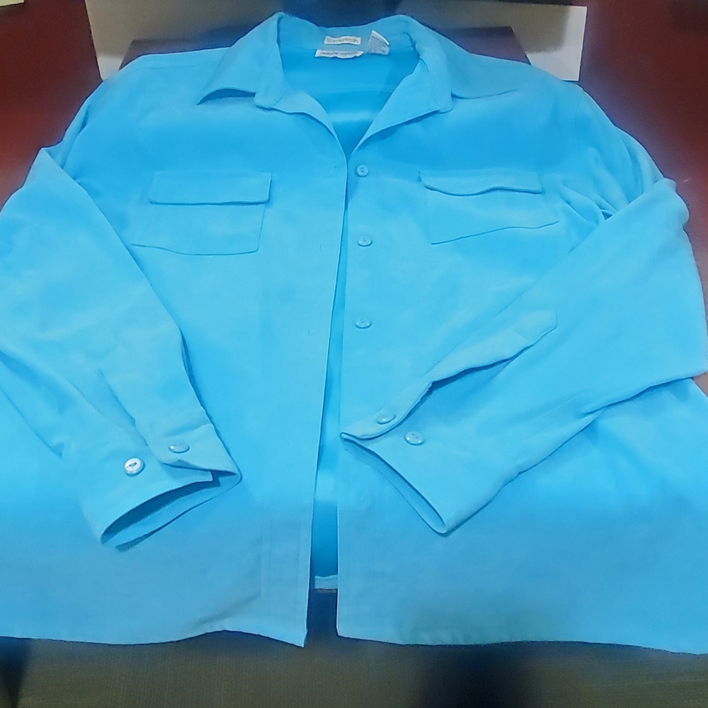 Apparenza Turquoise Stretch Shirt
